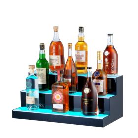 VEVOR LED Lighted Liquor Bottle Display Bar Shelf RF & App Control 24" 3-Step