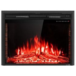 36" Electric Fireplace Insert Freestanding Stove Heater