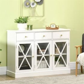 Kitchen Sideboard/ Storage cabinet/Coffee Bar Cabinet (Color: as picture)