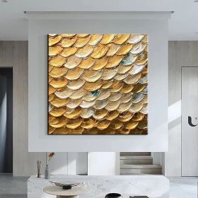 Hand Painted Oil Paintings  Abstract texture painting Home Decor Living Room Hallway Luxurious Decorative Painting (Style: 01, size: 60x60cm)